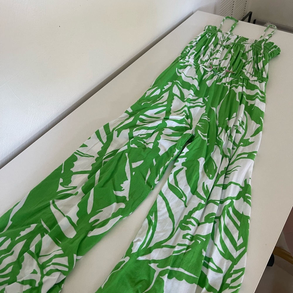 Lilly Pulitzer For Target Girls Boom Boom
Romper Green Palm Trees